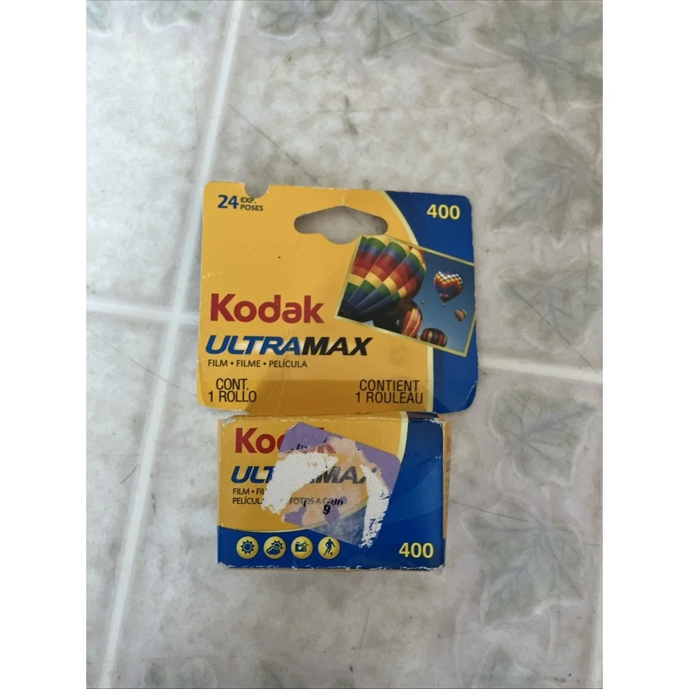 Kodak UltraMax 400 Film, 1 Roll, 24 Exposures - New & Sealed, USA 09/2017